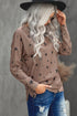 Give A Little Love Crew Neck Star Print Long Sleeve Top